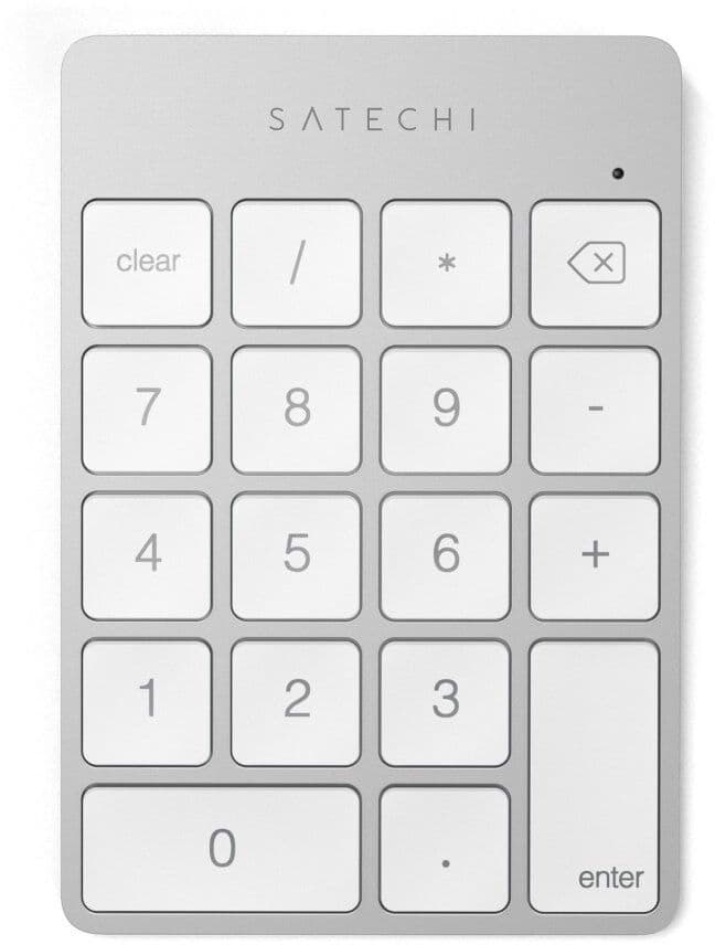Satechi Aluminium Slim Oppladbart Bluetooth-tastatur - Sølv