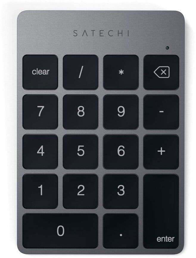 Satechi Aluminium Slim Oppladbart Bluetooth-tastatur - Grå