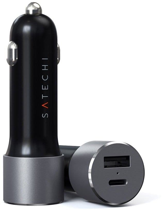 Satechi PD 72W billader USB-C og USB-A - Grå