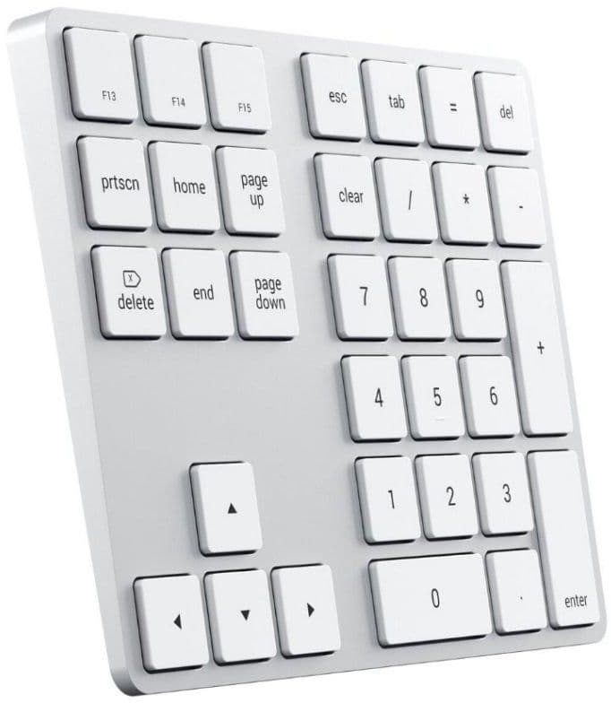 Satechi Bluetooth Extended Keypad - Sølv