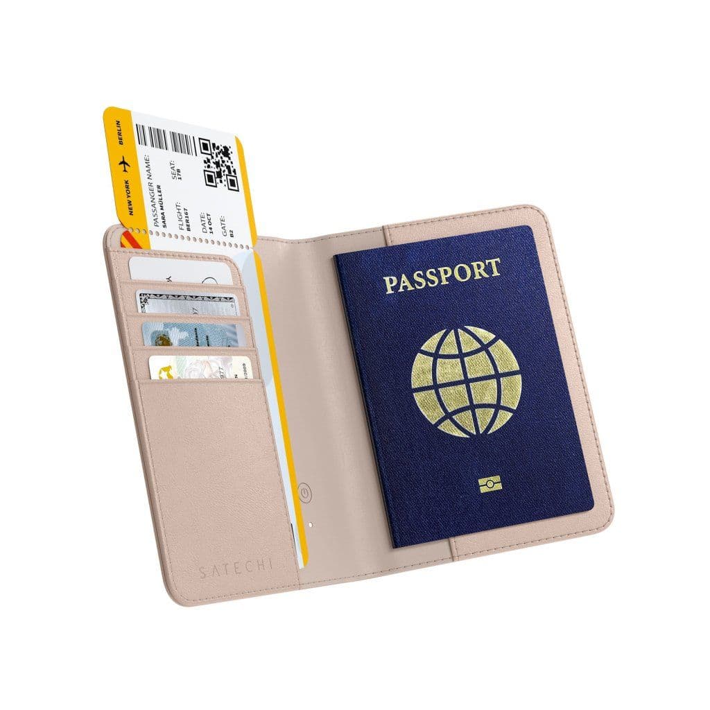 Satechi Passport Cover med Find My-tracker - Rosa