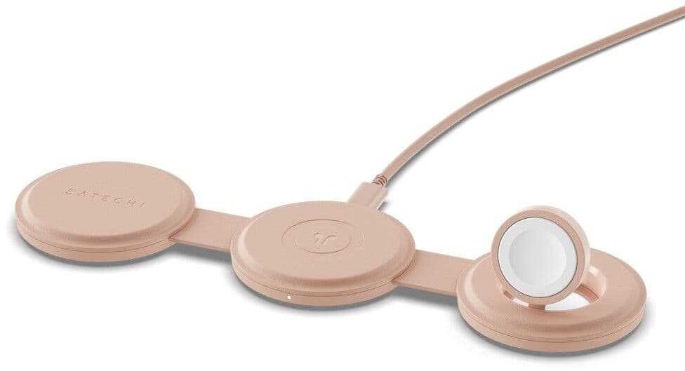 Satechi OntheGo 3-i-1 lader - Rosa