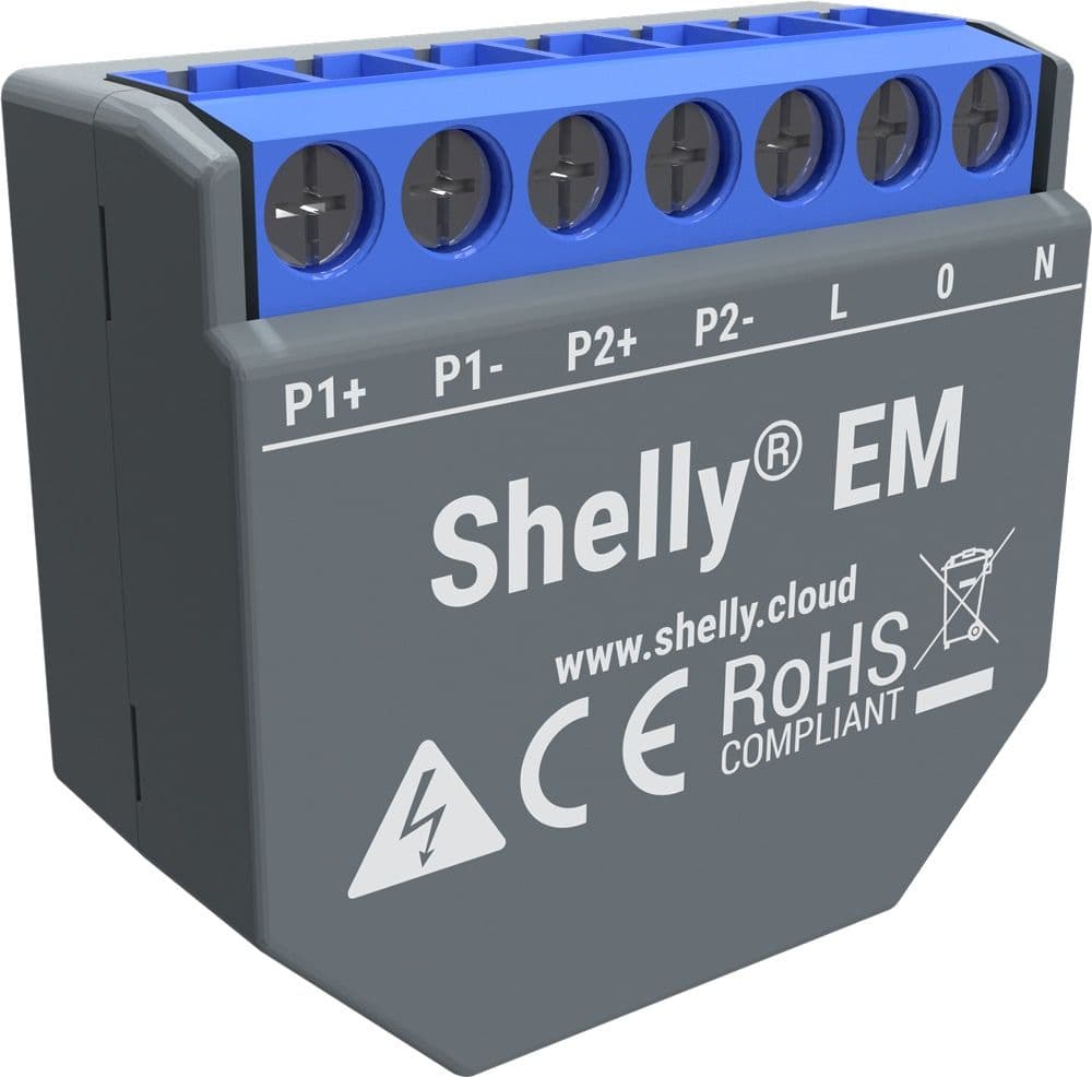 Shelly EM - effektmåler for større belastninger