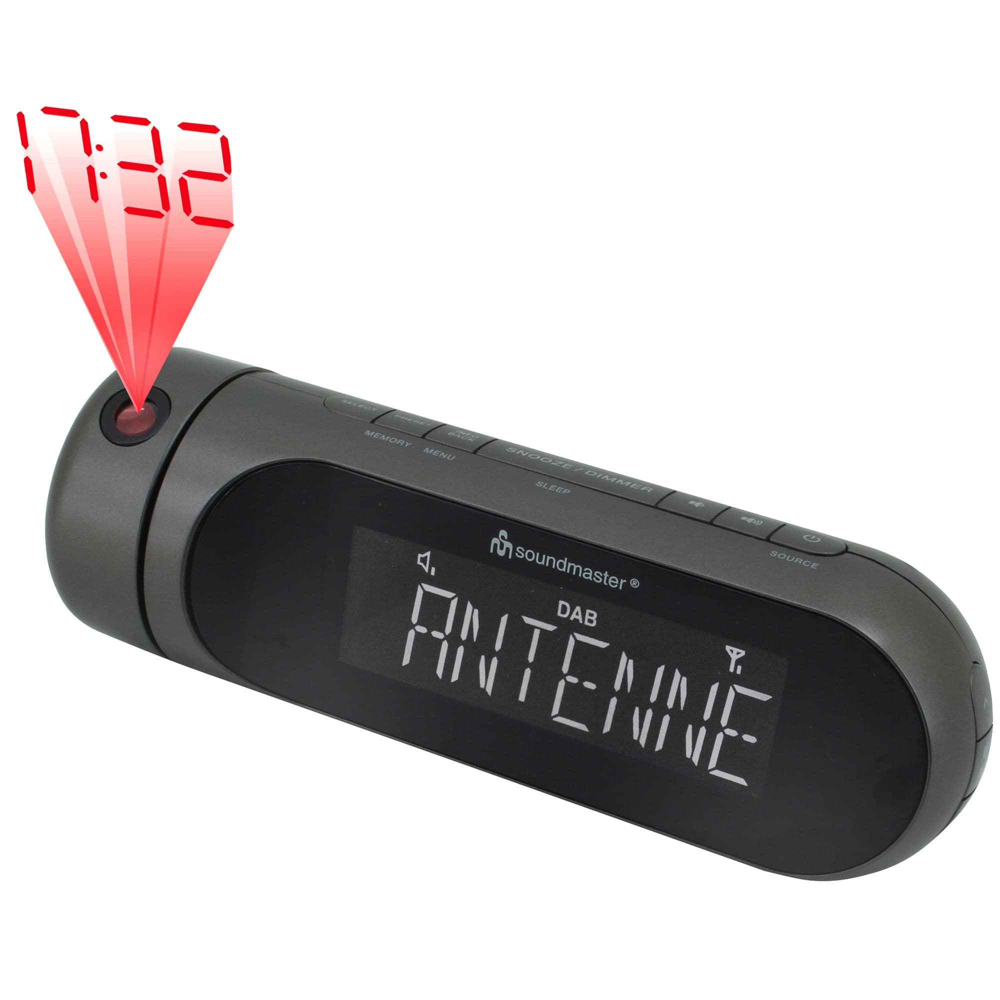 Soundmaster UR6700AN Klockradio med Projektion DAB+/FM