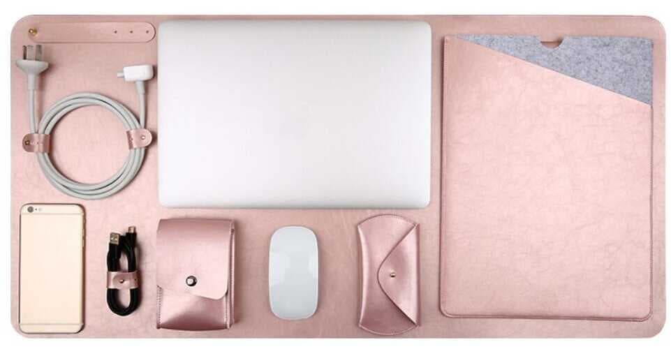 Soyan 5-in-1 Kit Macbook Pro/Air 13" - skrivebordssett - Rosa