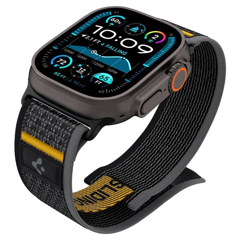 Spigen Athlex Air (Apple Watch 49/46/45/44/42mm) - Svart