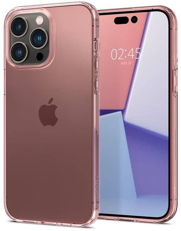 Spigen Crystal Flex (iPhone 14 Pro) - Rosa
