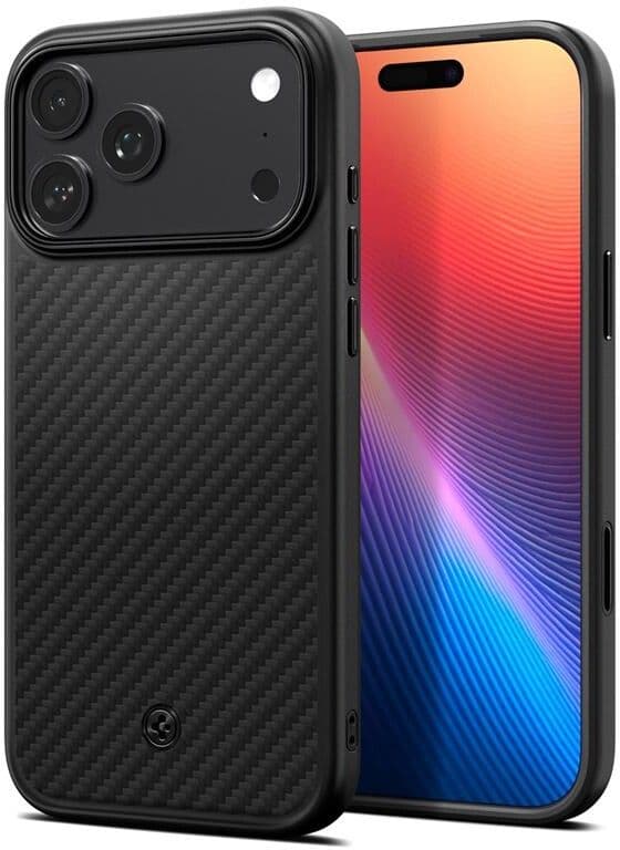 Spigen Enzo Aramid T MagFit (iPhone 17 Pro Max) - Svart