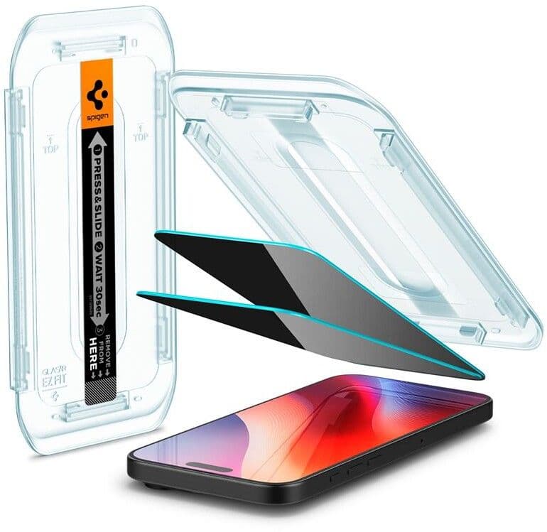 Spigen Glas.tR EZ Fit Privacy (iPhone 16 Pro/17/17 Pro)