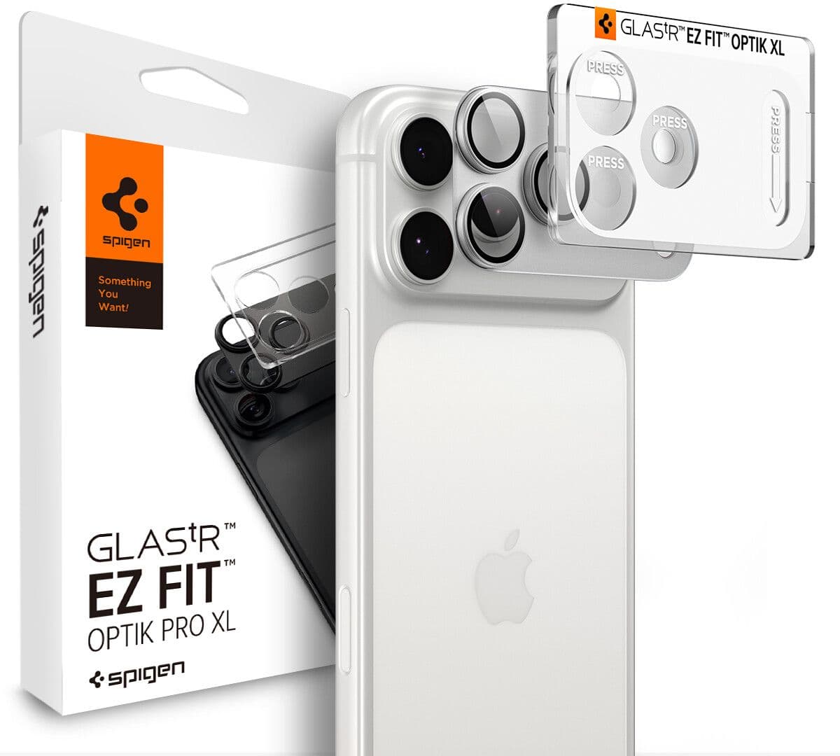 Spigen Glas.tR Optik Pro XL EZ Fit (iPhone 18 Pro Max) - Silver