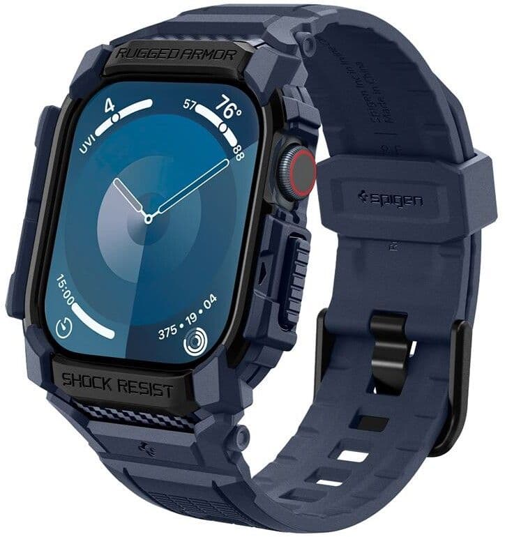 Spigen Rugged Armor Pro (Apple Watch 10/11 46mm) - Blå