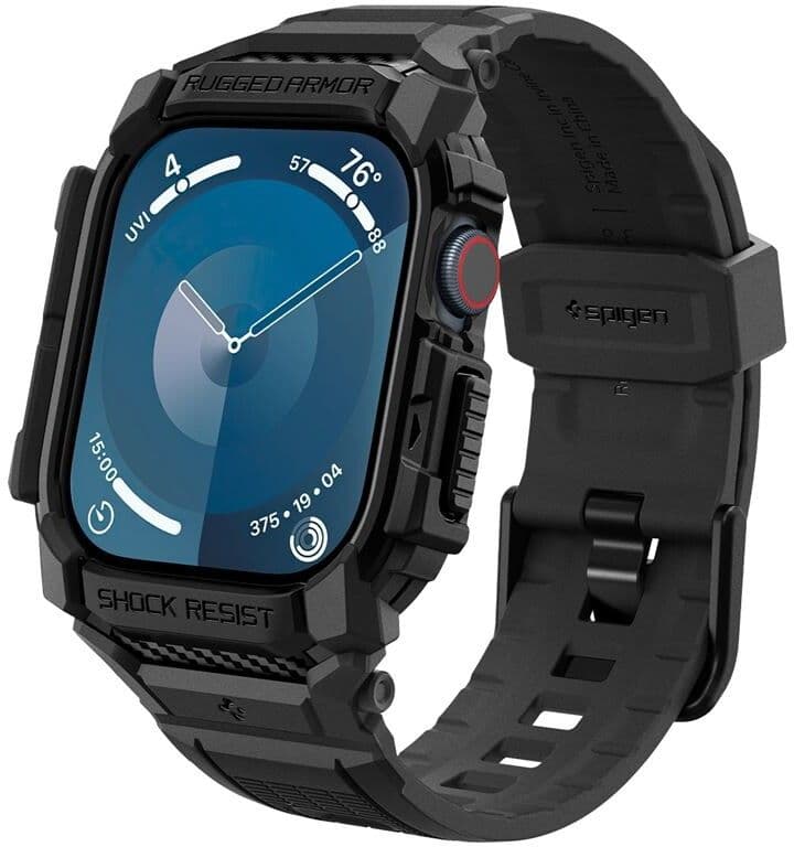 Spigen Rugged Armor Pro (Apple Watch 10/11 46mm) - Svart
