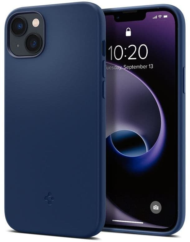 Spigen Silicone Fit MagFit (iPhone 14 Plus) - Mørke blå