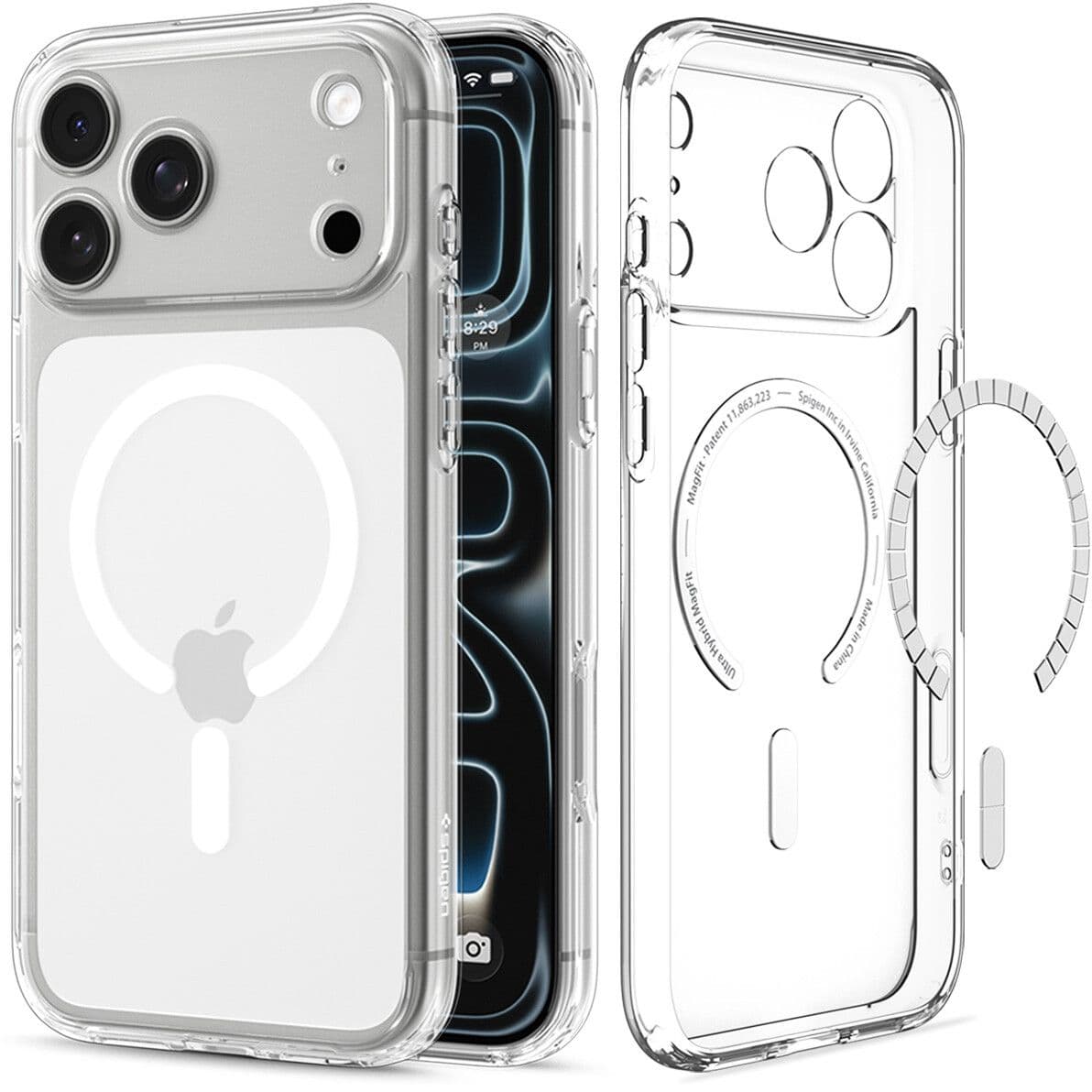 Spigen Ultra Hybrid MagFit (iPhone 17 Pro Max/18 Pro Max) - Transparent/vit