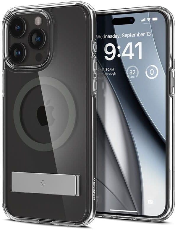 Spigen Ultra Hybrid S MagFit (iPhone 15 Pro) - Grå