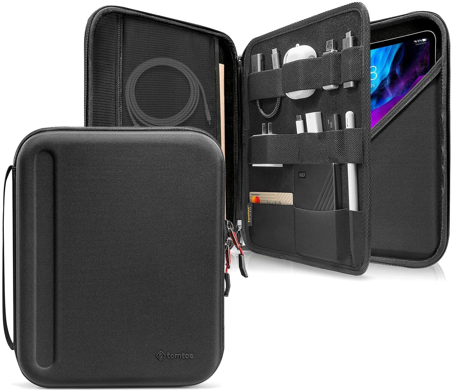 Tomtoc Smart A06 PadFolio Eva Case (iPad Pro 12,9/Pro 13) - Svart