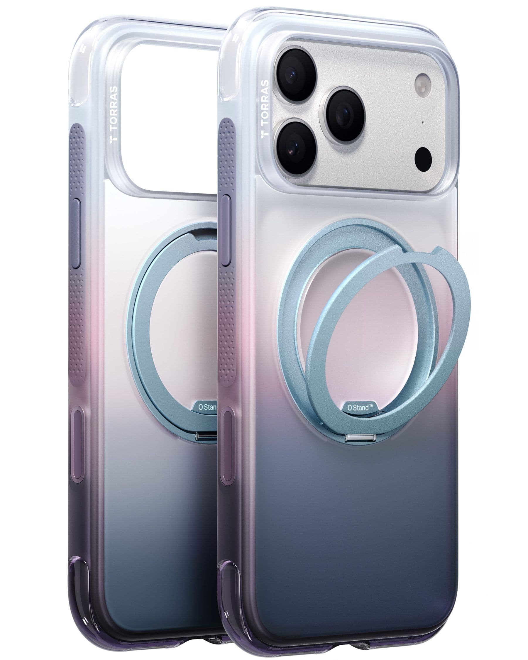 Torras O3 Air Gradient (iPhone 17 Pro/18 Pro) - Lila/Blå