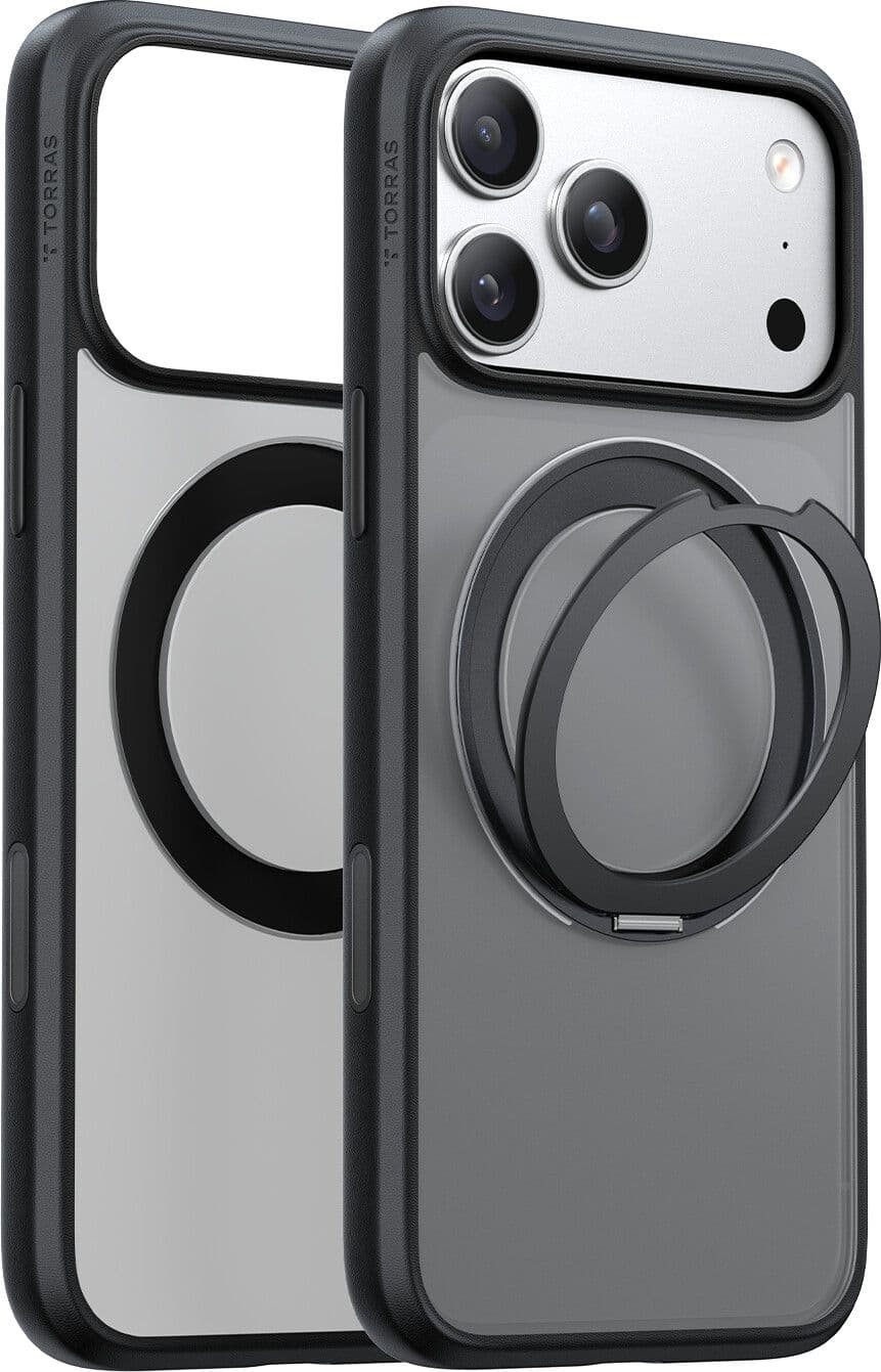Torras Ostand Pro (iPhone 17 Pro Max/18 Pro Max) - Svart