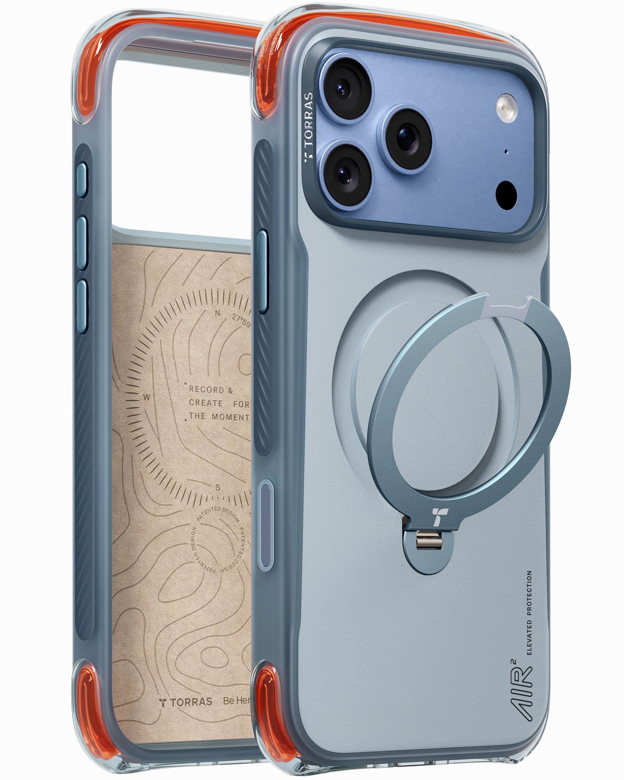 Torras Ostand Q3 Air Pro (iPhone 17 Pro/18 Pro) - Blå