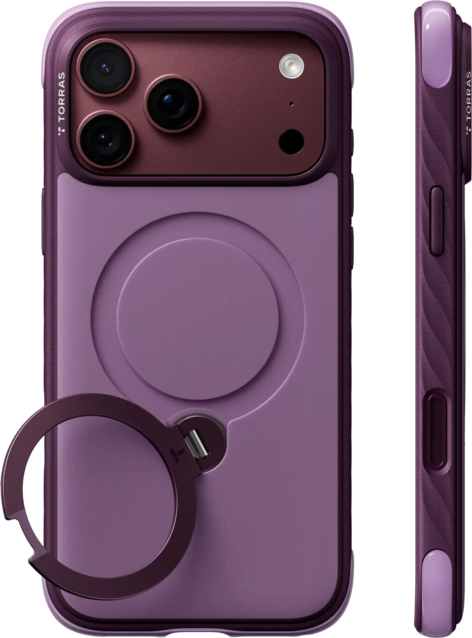 Torras Ostand Q3 Rugged (iPhone 17 Pro Max/18 Pro Max) - Lila