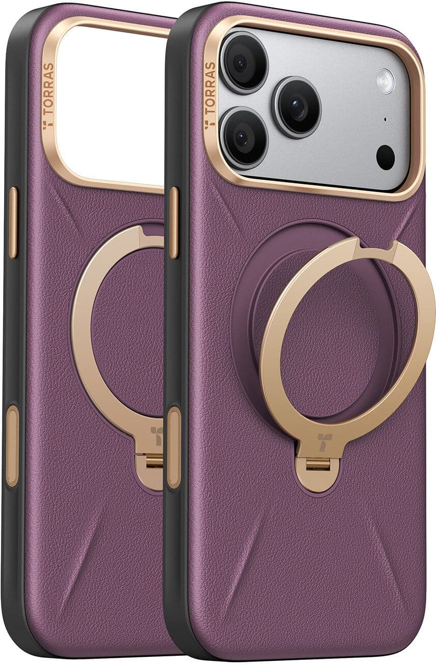 Torras Ostand Q3 VegSkin (iPhone 17 Pro/18 Pro) - Lila