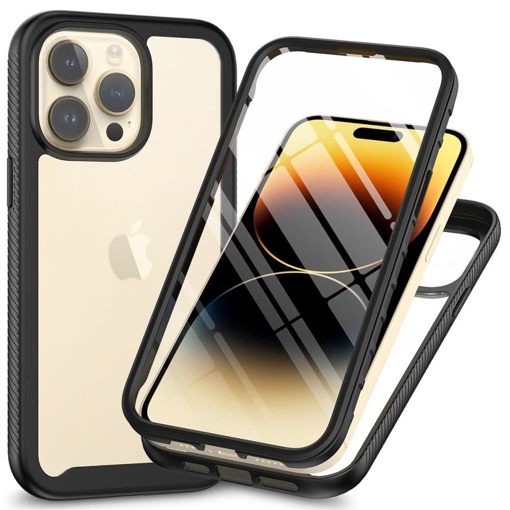 Trolsk Mobildeksel Heldøkkende med Skjermbeskytter (iPhone 15 Pro)