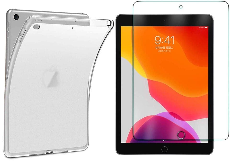 Trolsk Beskyttelsespakke Deksel og Skjermbeskytter Herdet Glass (iPad 10,2)