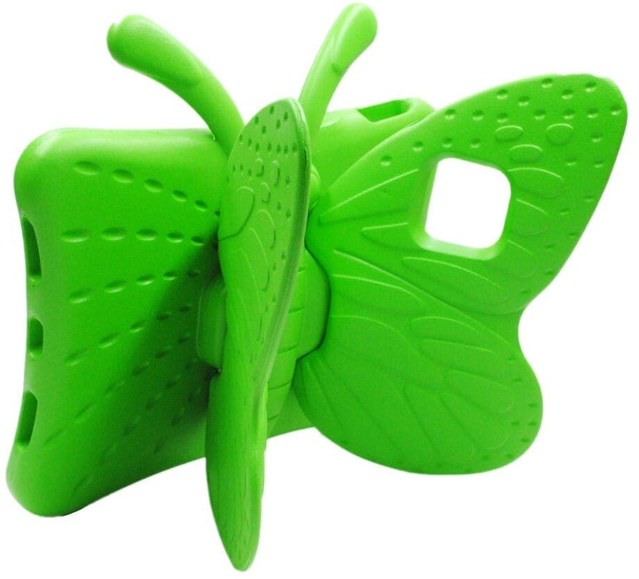 Trolsk Barnedeksel 3D Sommerfugl med Stativ (iPad Pro 11/Air 5/Air 4) - Grønn