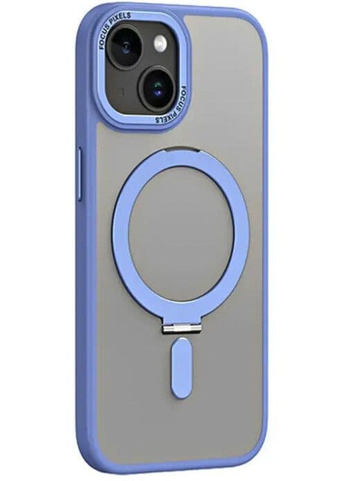 Trolsk Mobildeksel med MagSafe og Stativ (iPhone 15) - Blå