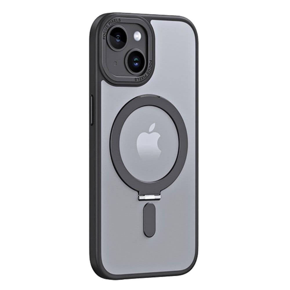 Trolsk Mobildeksel med MagSafe og Stativ (iPhone 15) - Svart