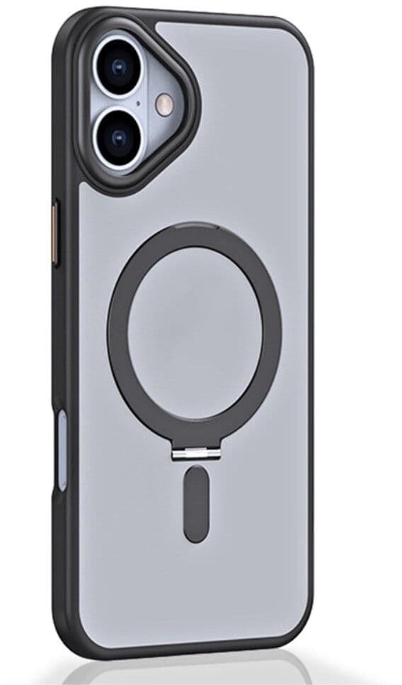 Trolsk Mobildeksel med MagSafe og Stativ (iPhone 16) - Svart