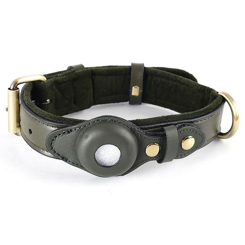 Trolsk Hundehalsbånd (AirTag) - Small Grønn