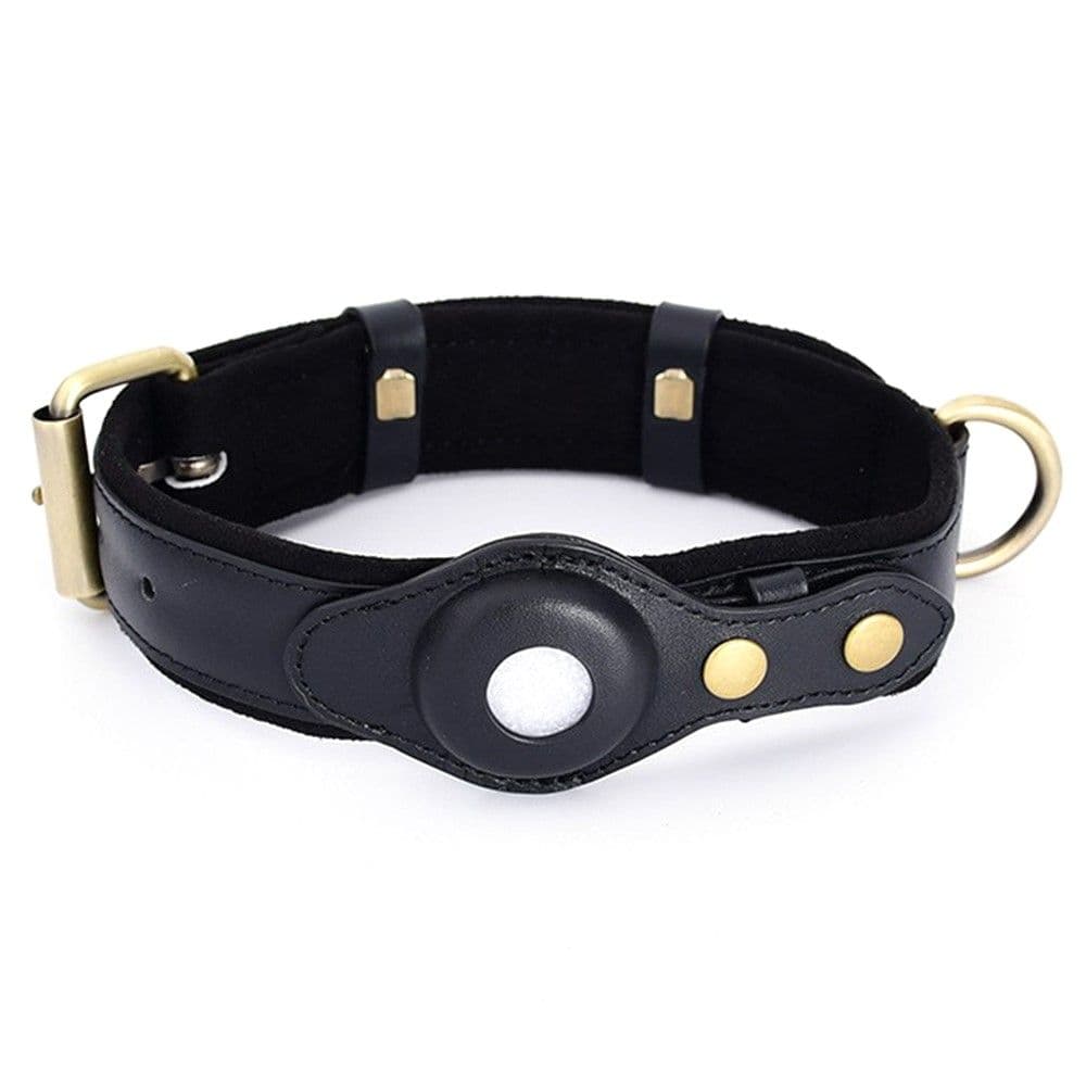 Trolsk Hundehalsbånd (AirTag) - Medium Svart