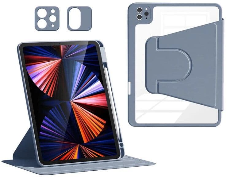 Trolsk Deksel med Kamerabeskyttelse og Apple Pencil-plass (iPad Pro 11/Air 11/Air 4/5) - Lilla