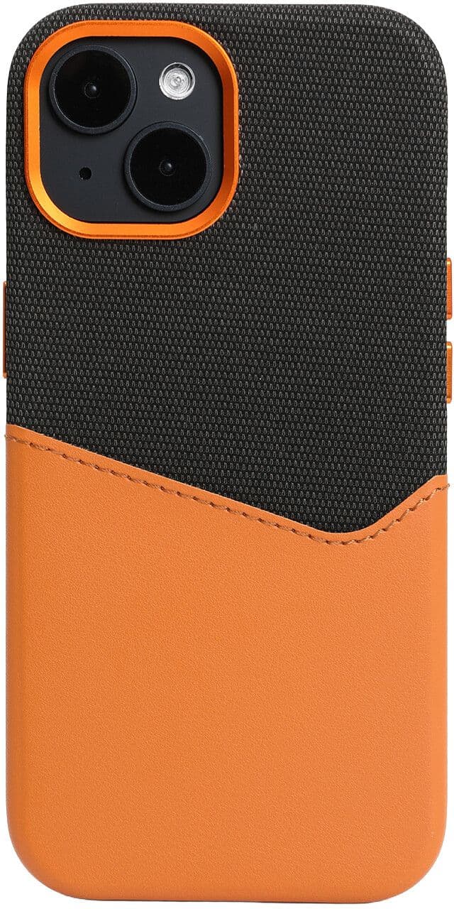 Trolsk Mobildeksel med MagSafe og Kortlomme (iPhone 15) - Oransje