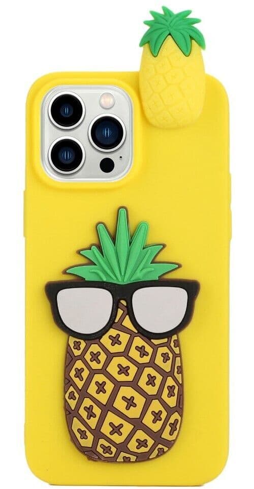 Trolsk Mobildeksel Morsomt - Ananas (iPhone 15 Pro Max)