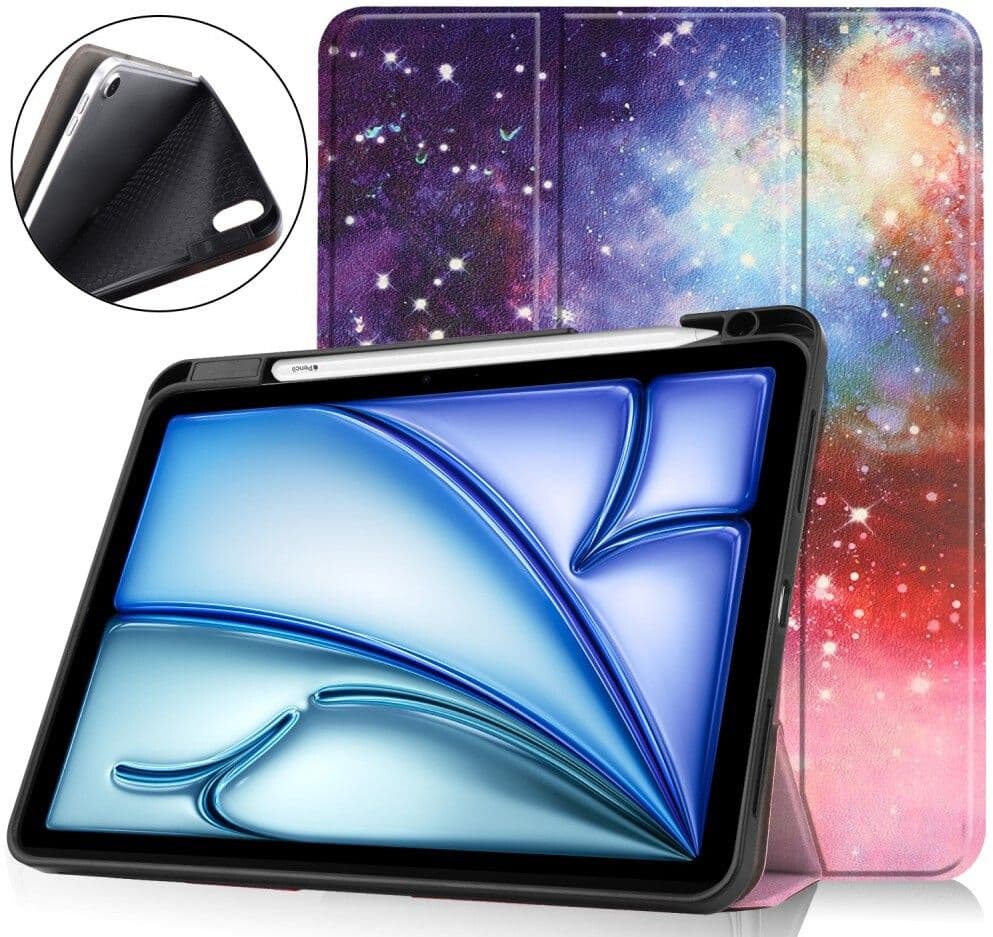 Trolsk Deksel Stjernehimmel med Apple Pencil-plass (iPad Air 11 (2024-2026))