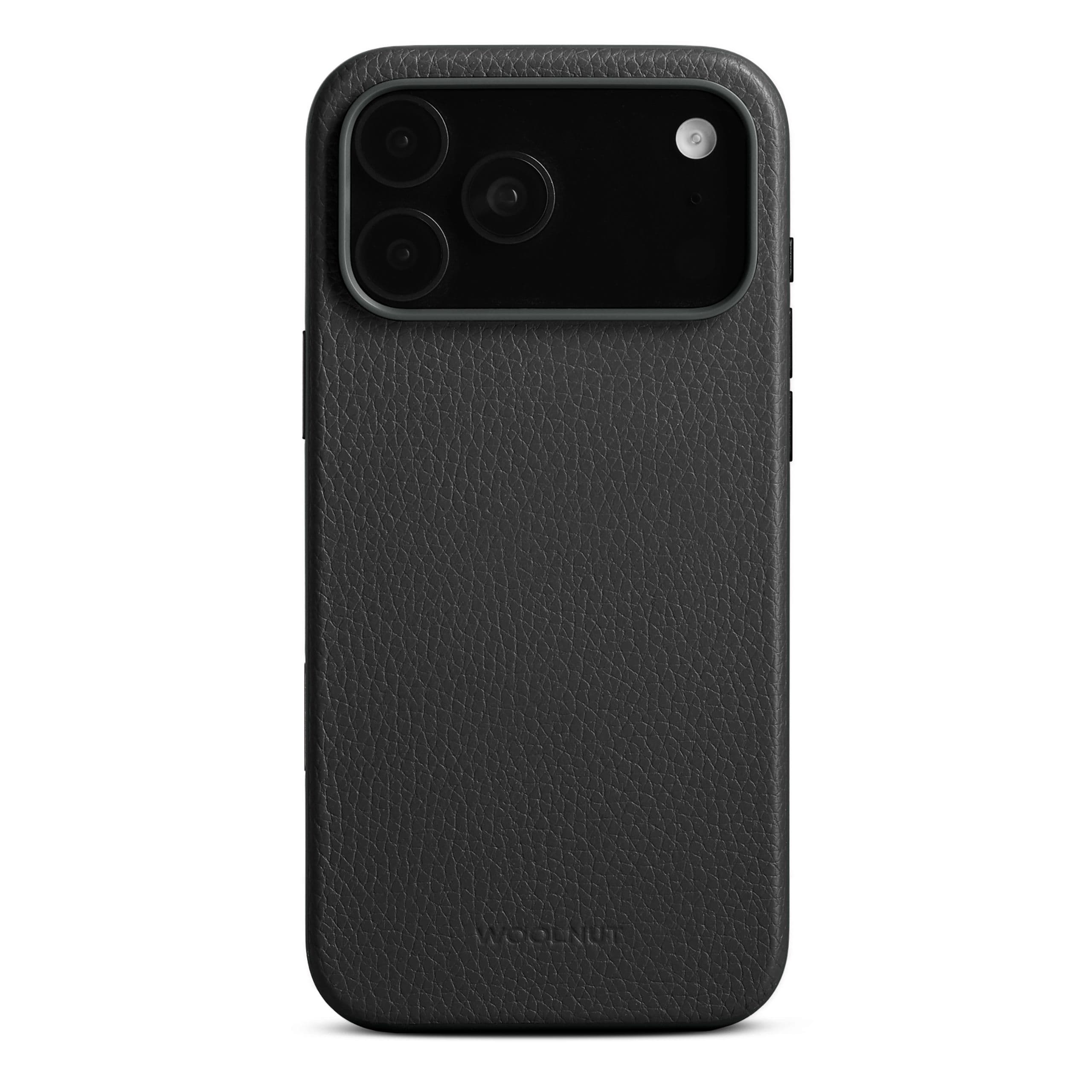 Woolnut skinndeksel (iPhone 17 Pro Max) - Svart