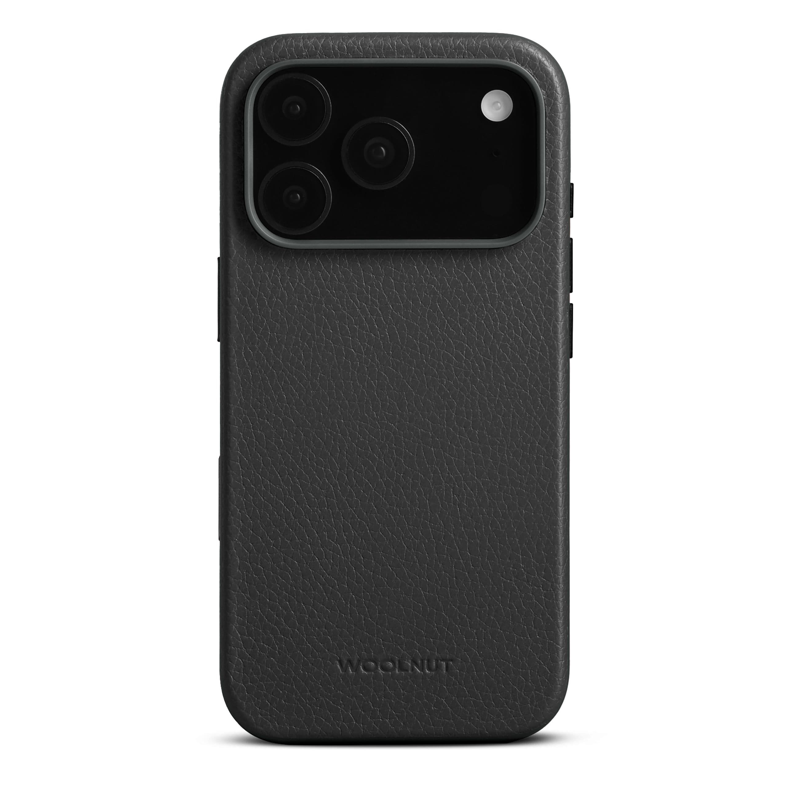 Woolnut Leather Case (iPhone 17 Pro) - Svart