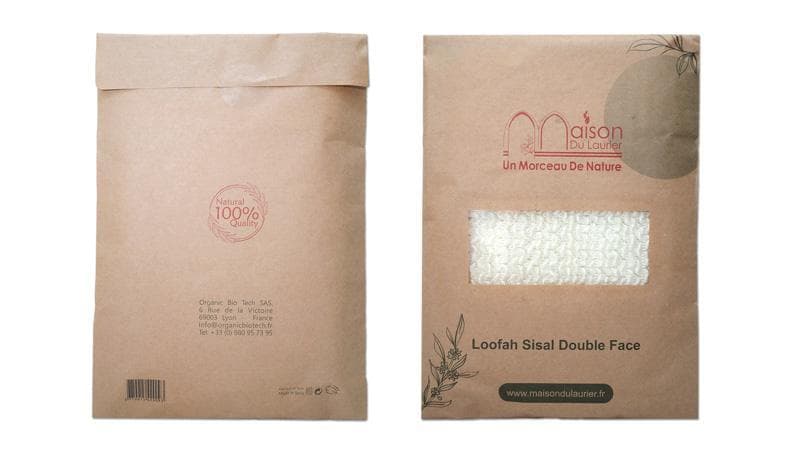 Loofah végétale double-face