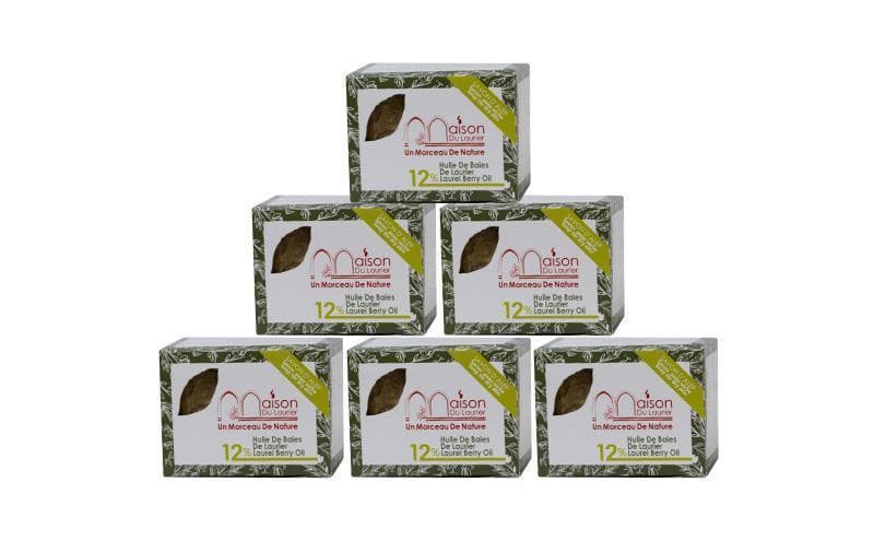 Lots Savon D'Alep 200gr 12% Huile de baie de laurier - Savon unique