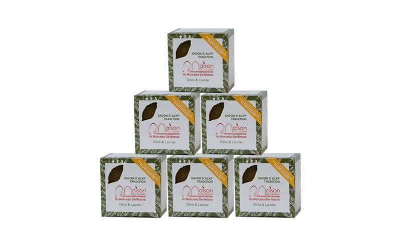 Lots Savon D'Alep 200gr Olive & Laurier - Lot de 6