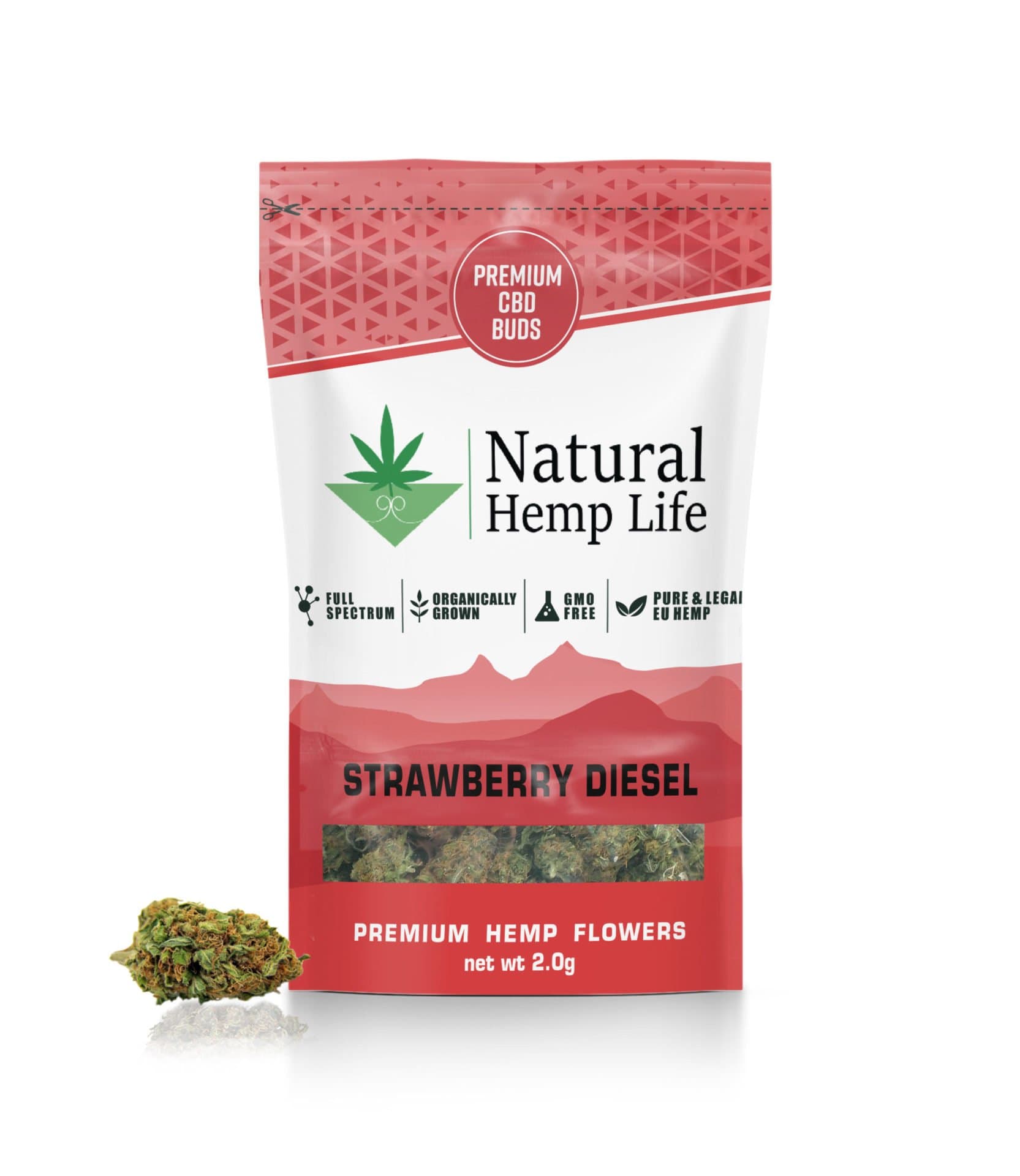Strawberry Diesel – Premium CBD Buds - 20 Gram