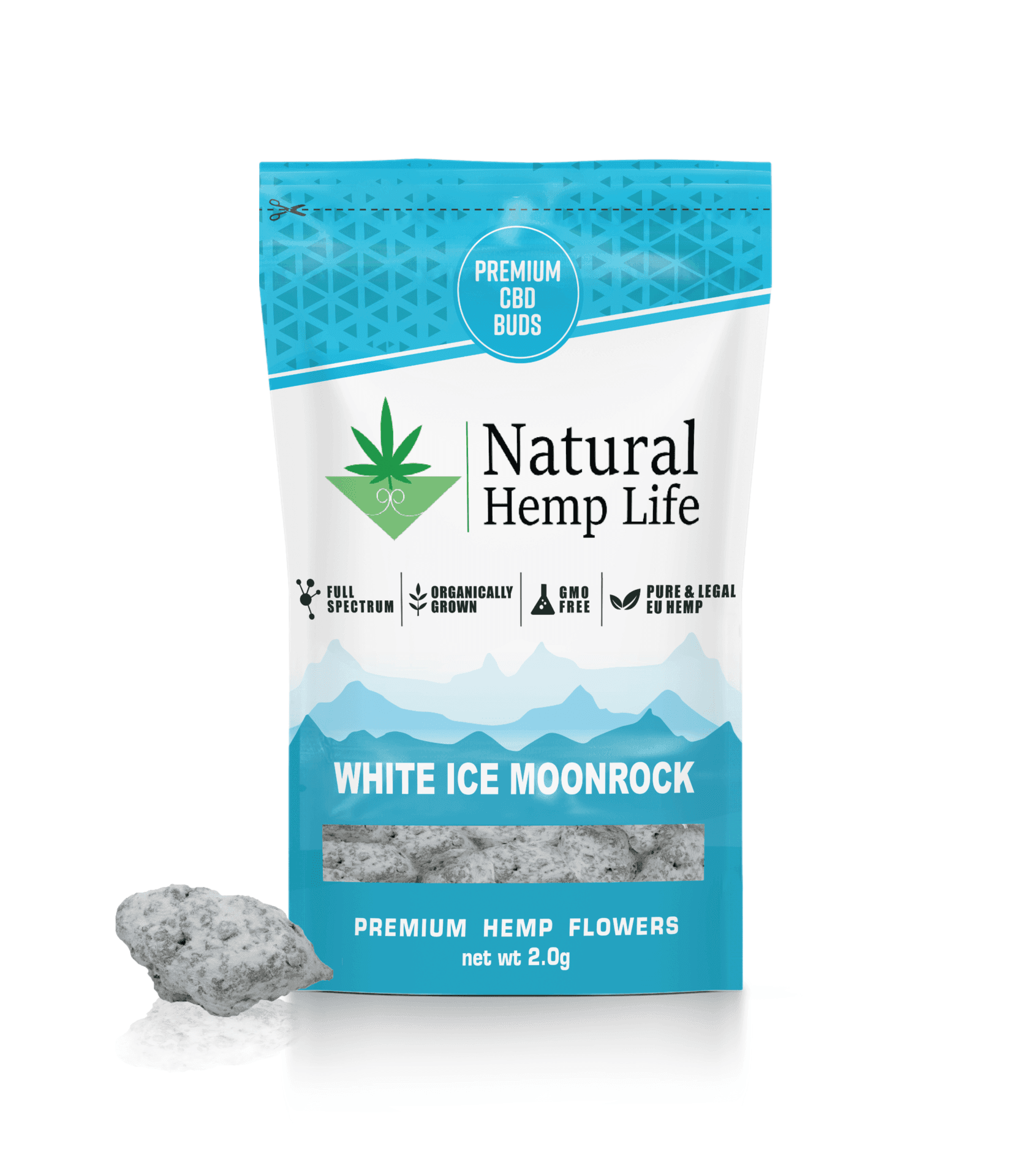 White Ice Moonrock - Premium CBD Buds - 6 Gram