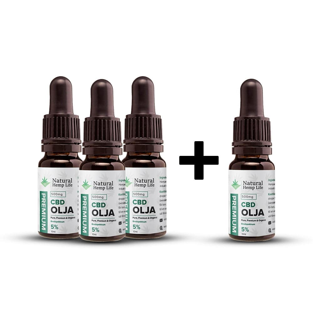 4 för 3: 5% CBD Olja