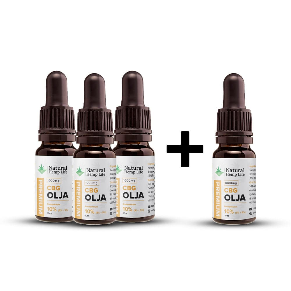 4 för 3: CBG + CBD-olja 10%