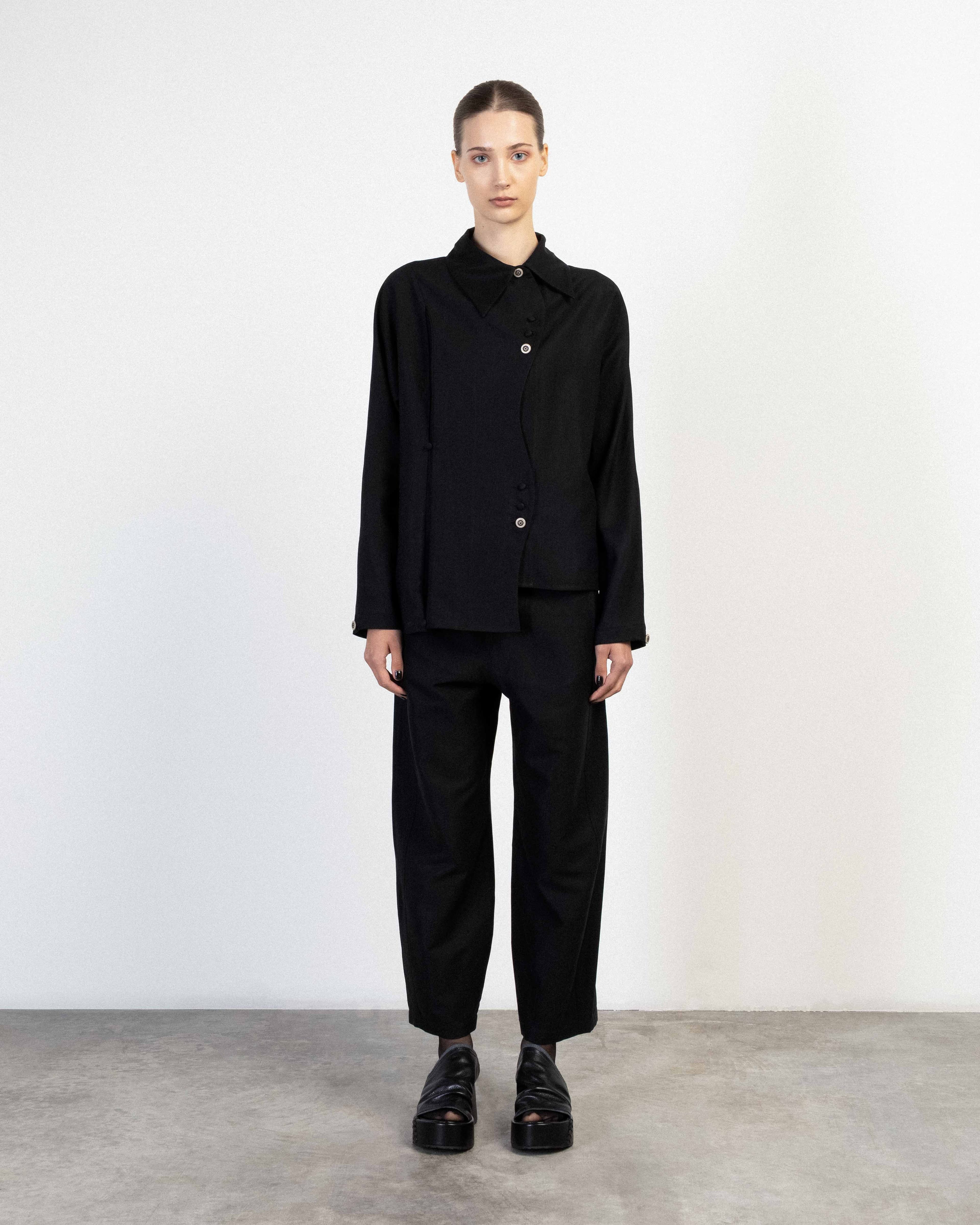 Camisa Le Ruemarcel YUKIKO Preto