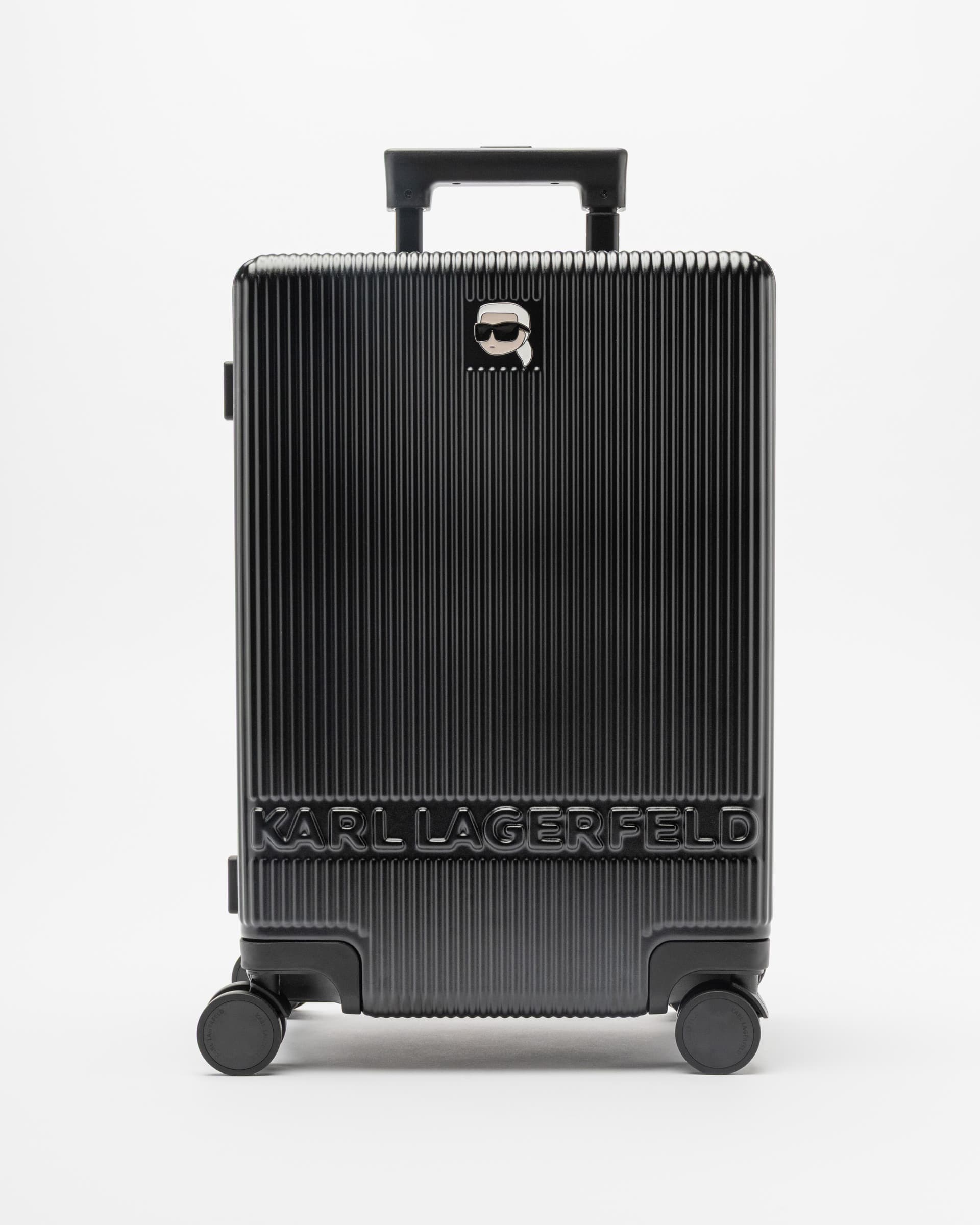 Mala de viagem Karl Lagerfeld Ikon Karl Hard Trolley Preto