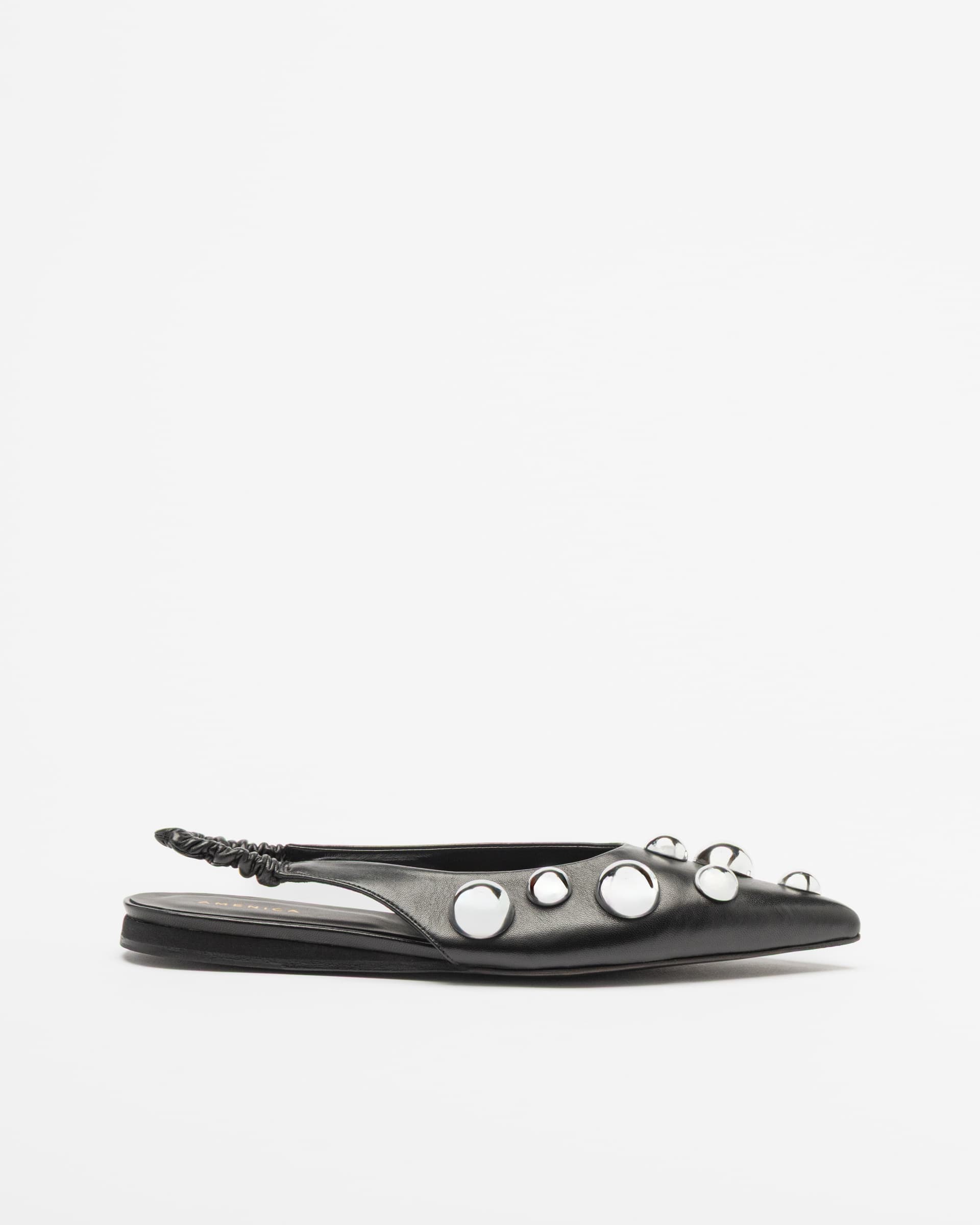 Sapato aberto atrás Amenica LOREN N122 Preto