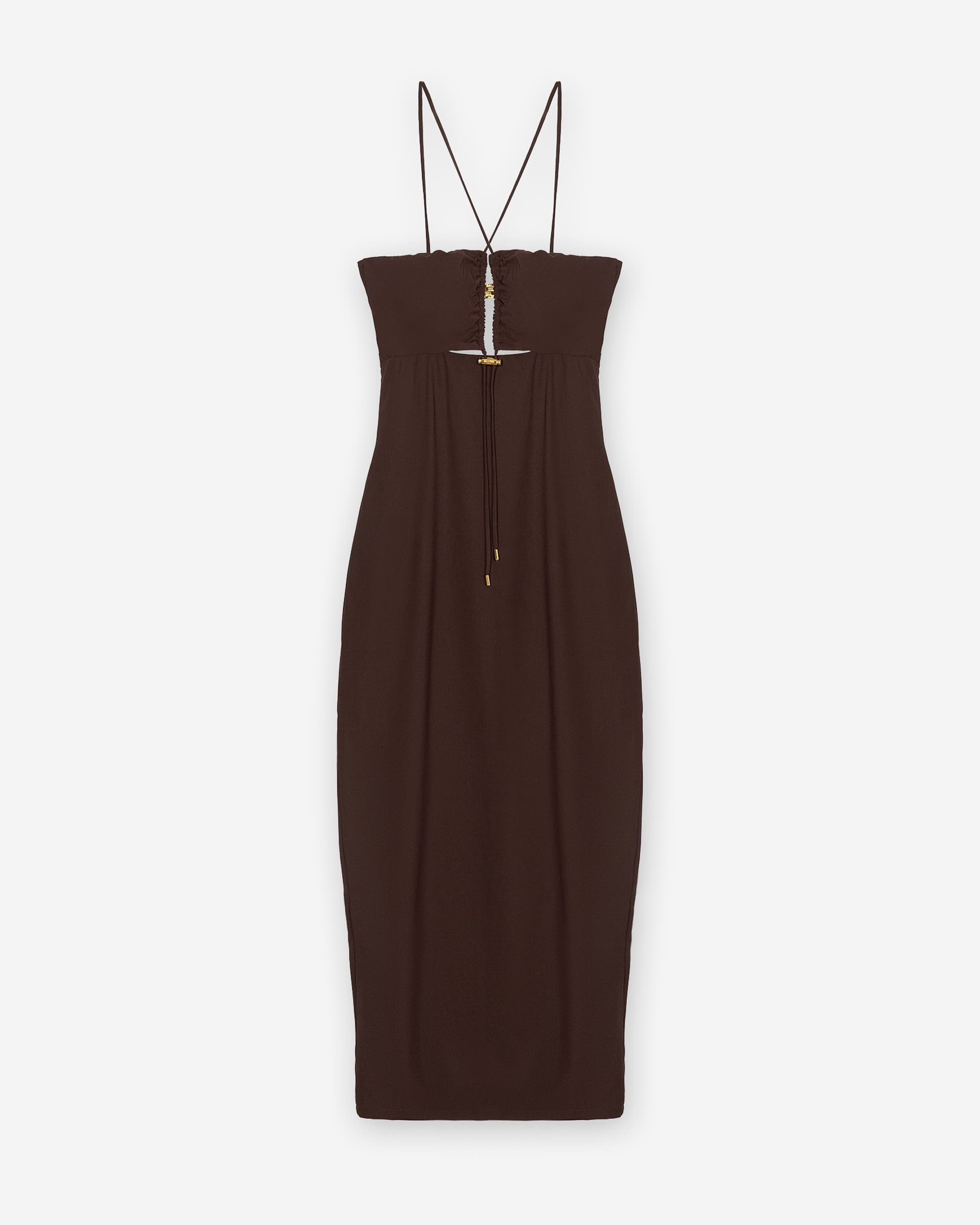 Vestido Moschino Swim V2A2604 Castanho